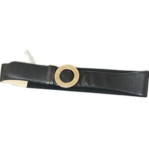 Ruby Ribbon Black Stretch Belt is designed to adjust from large to XL  NWT